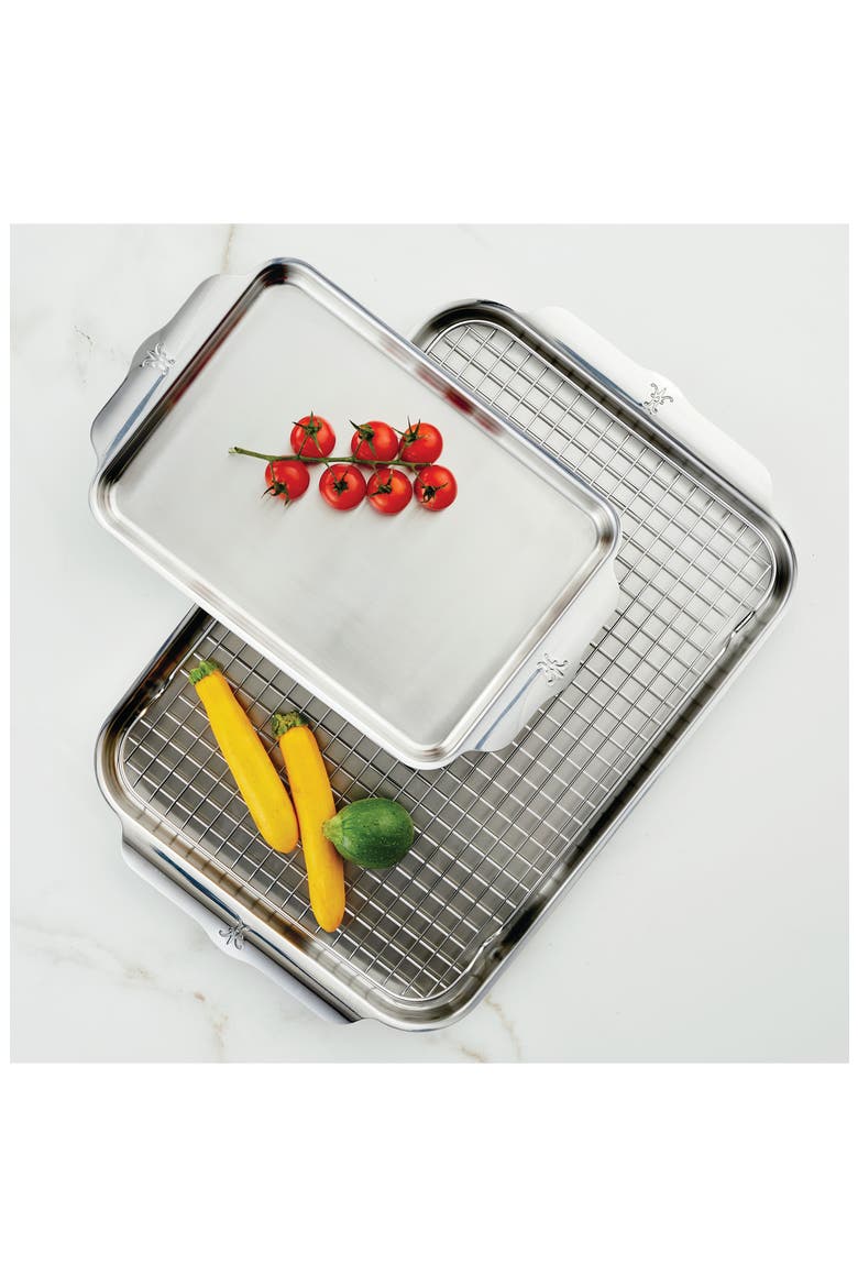 OvenBond 3-Piece Stainless Steel Sheet Pan Set, Alternate, color, STAINLESS STEEL