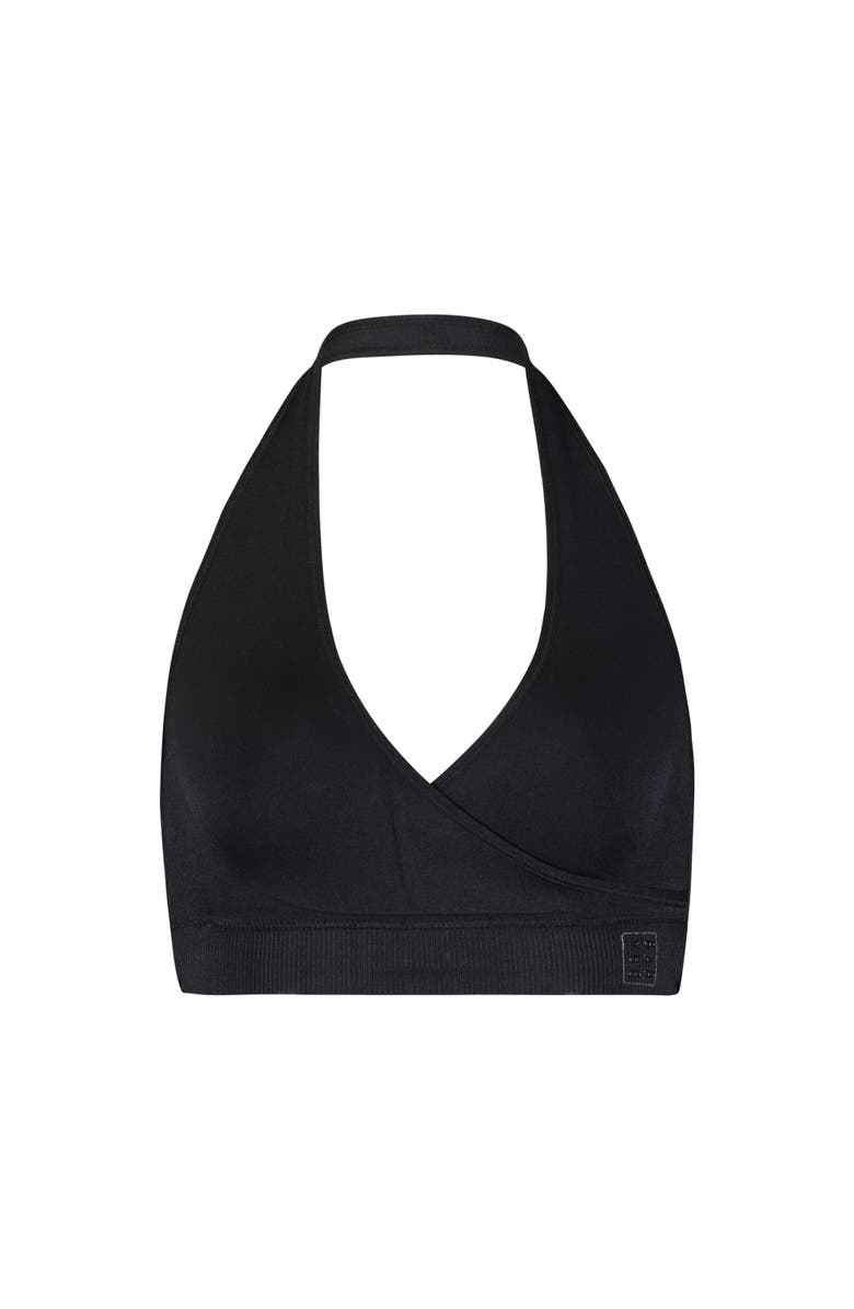 BRABAR Hug Backless Halter Bralette, Main, color, Black