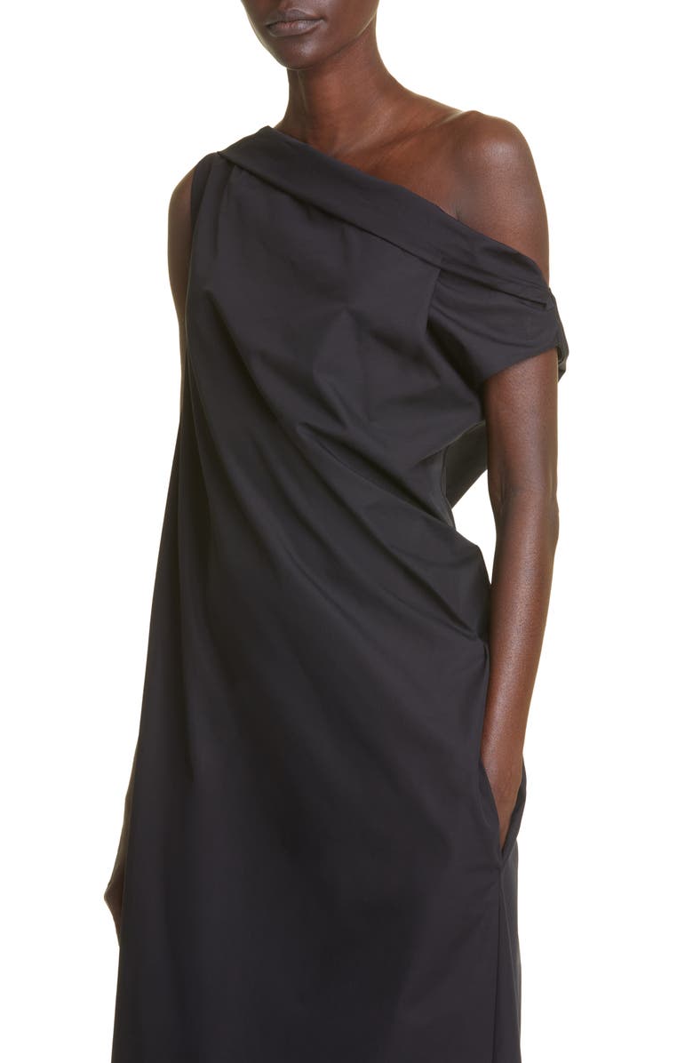 The Row Bamaris Convertible Shape Cotton Maxi Dress, Alternate, color, 