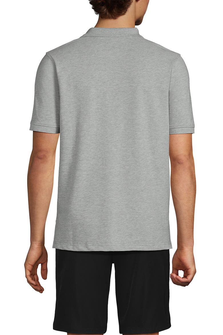 School Uniform Young  Short Sleeve Mesh Polo Shirt, Alternate, color, Gray Heather