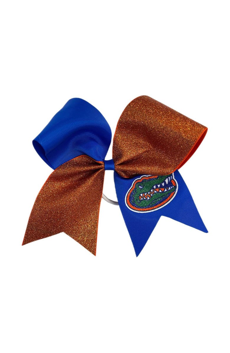 USA LICENSED BOWS Florida Gators Jumbo Glitter Bow with Ponytail Holder, Main, color, 