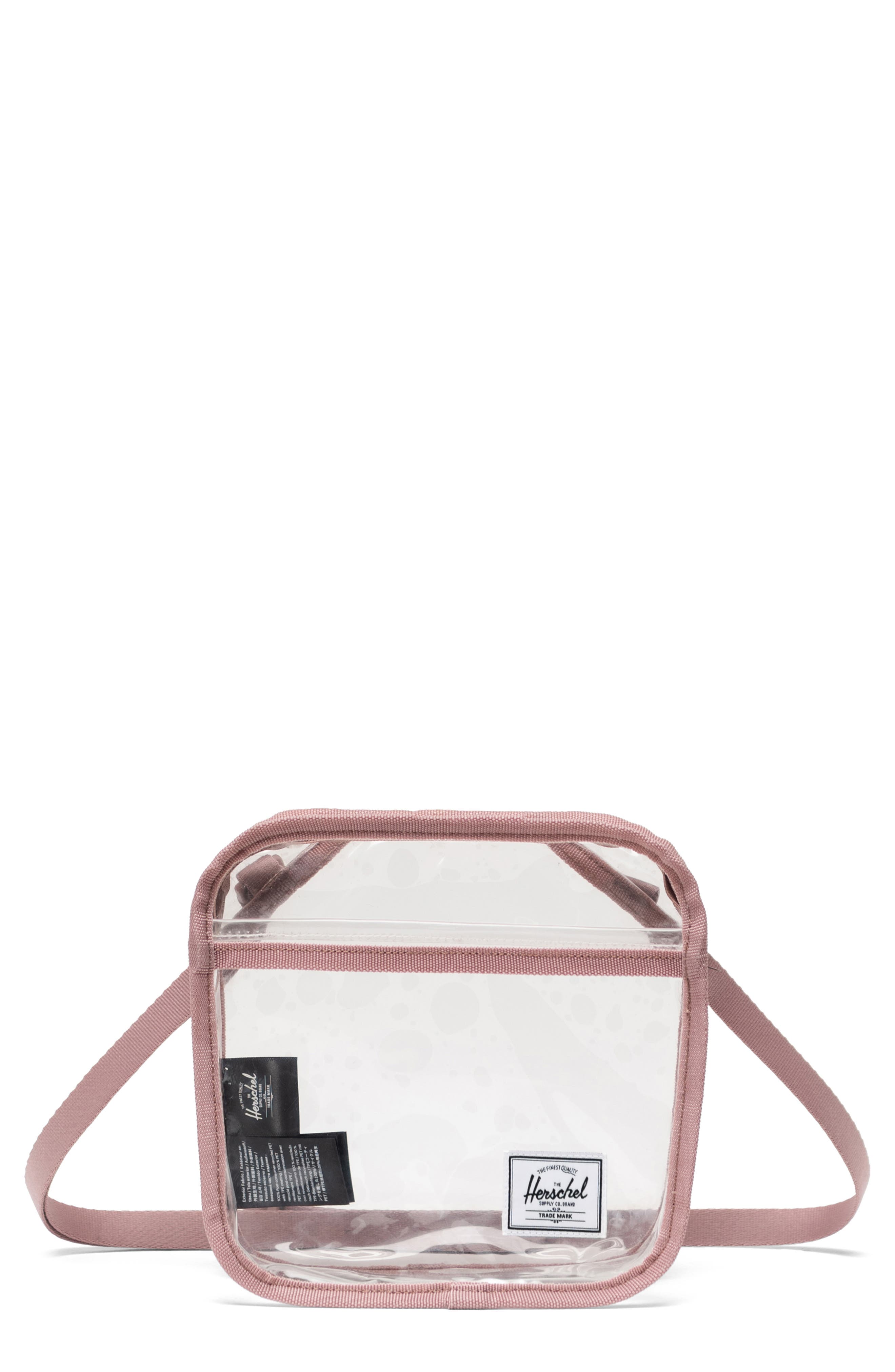 Herschel Supply Co. Classic Clear Crossbody Bag, Main, color, Ash Rose
