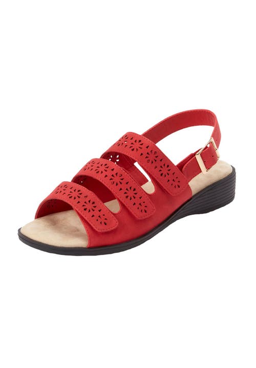 Comfortview The Sutton Sandal In Red
