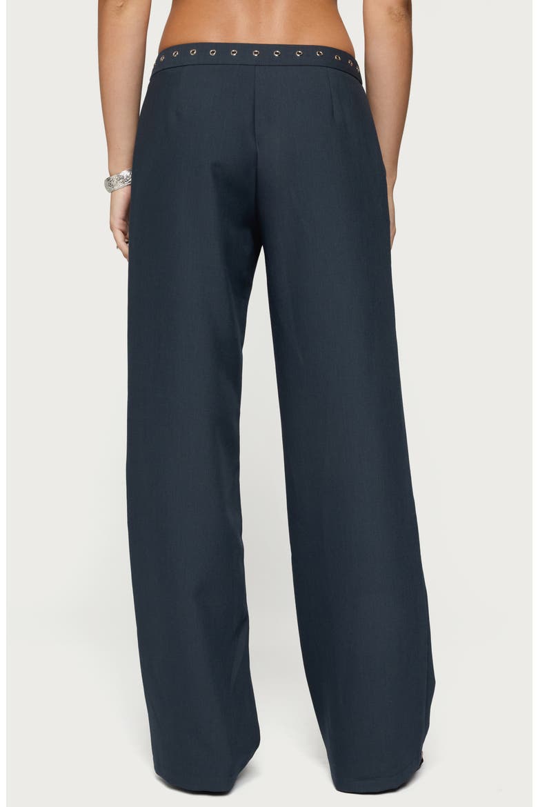 Ayve Eyelet Straight Leg Pants, Alternate, color, DARK-GRAY
