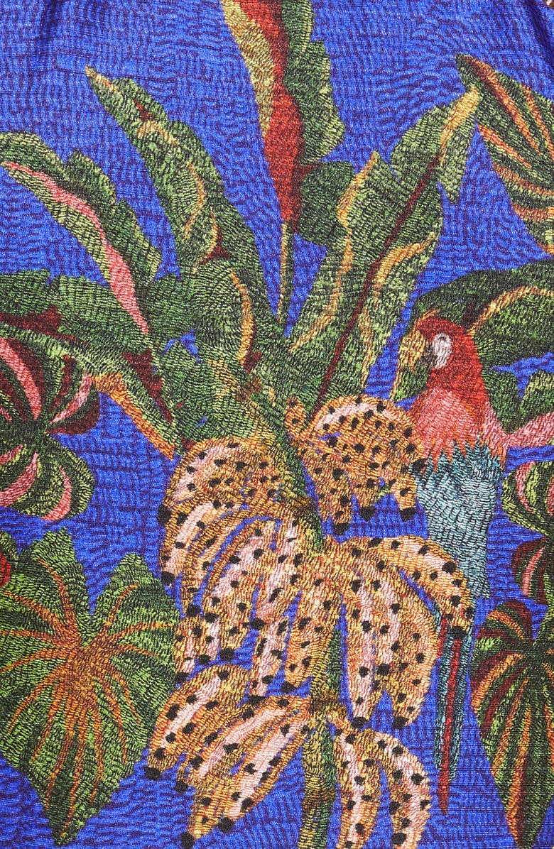 FARM Rio Tropical Scarf Satin One-Piece Swimsuit, Alternate, color, 