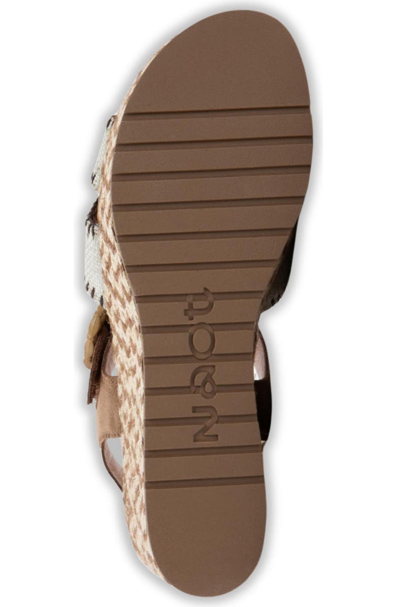 Naot Majorca Platform Sandal, Alternate, color, Brown Cedar/ Raffia