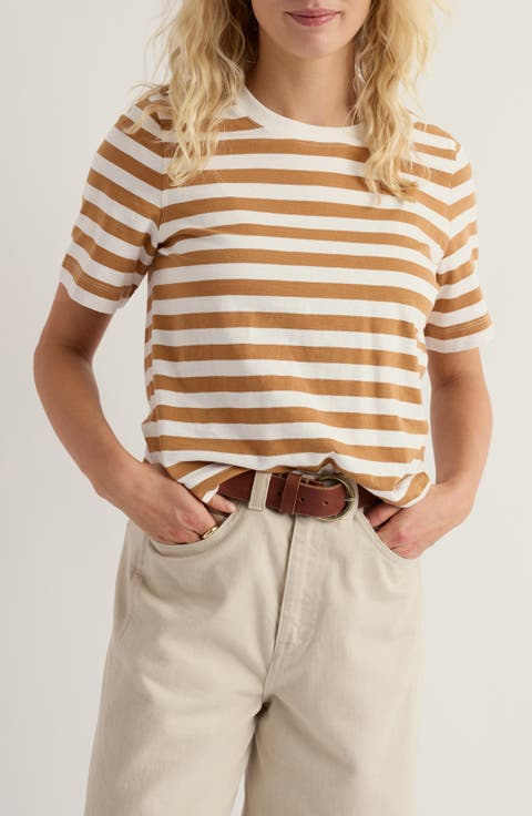 Copseland Stripe Organic Cotton T-Shirt