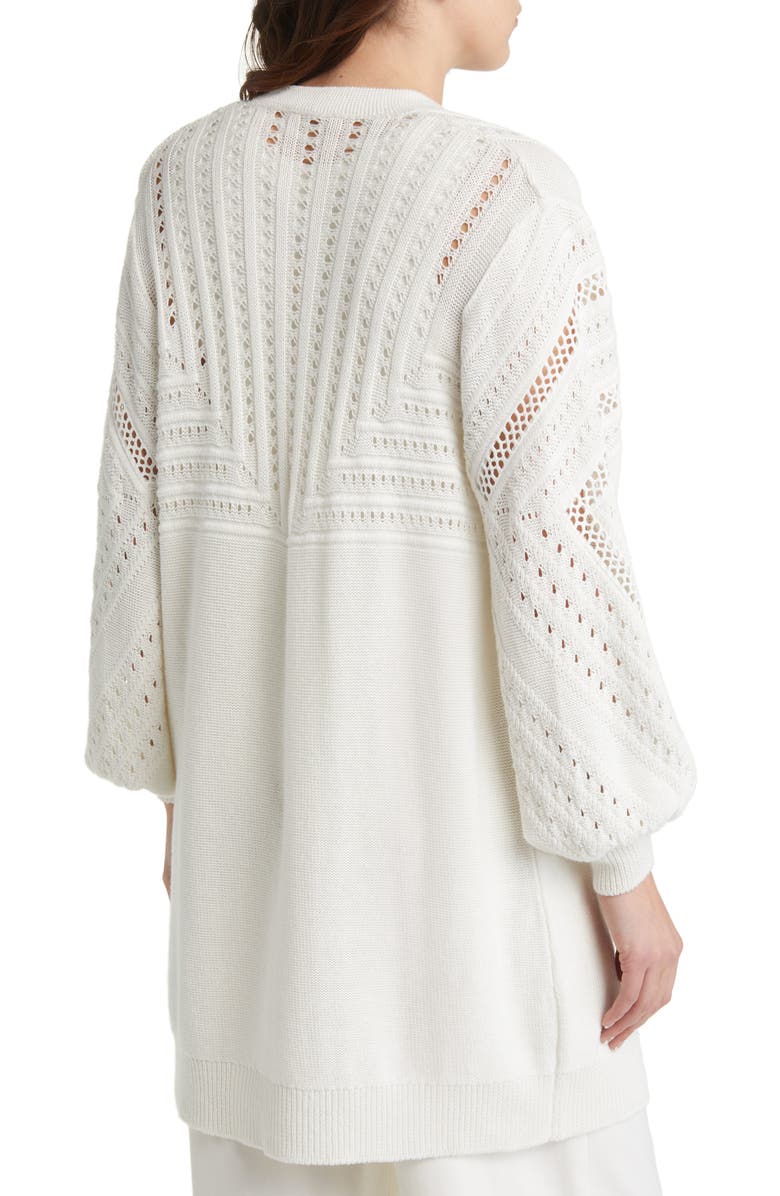 KOBI HALPERIN Tatum Linen Blend Open Stitch Sweater, Alternate, color,