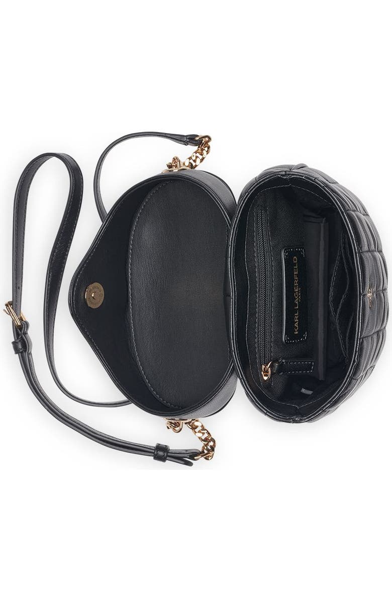 KARL LAGERFELD PARIS Lafayette Crossbody, Alternate, color, Black/Gold