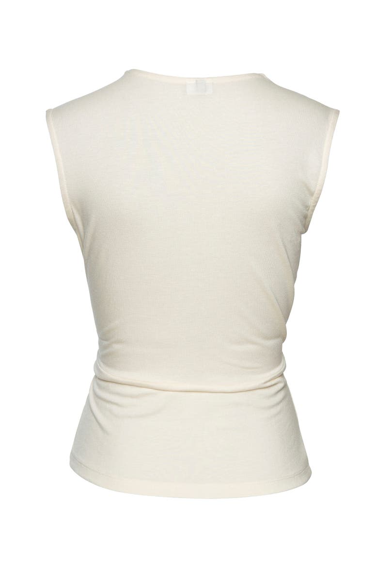 Wrap Look Top, Alternate, color, Vanilla