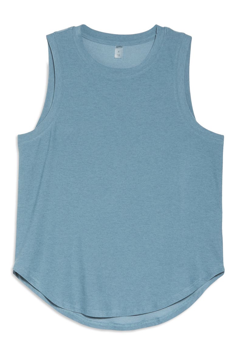 On the Down Low Tank Top, Alternate, color, BLUE MIRAGE MIST