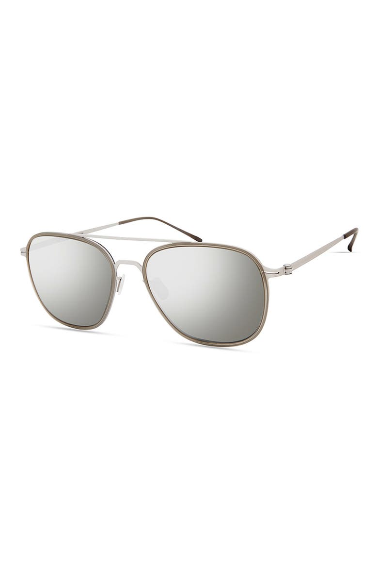 Aviator Sunglasses, Alternate, color, LIGHT GREY SILVER