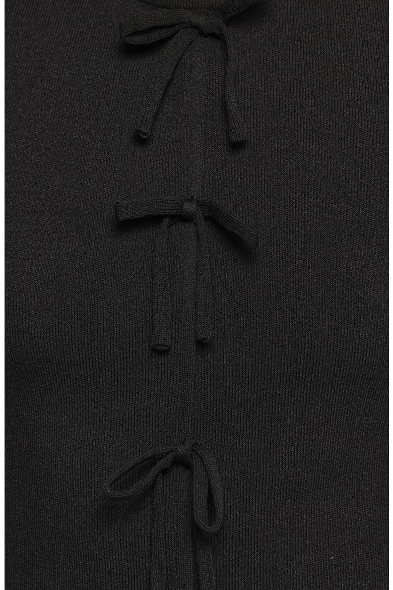 Milani Bow Front Sweater Tank, Alternate, color, BLACK