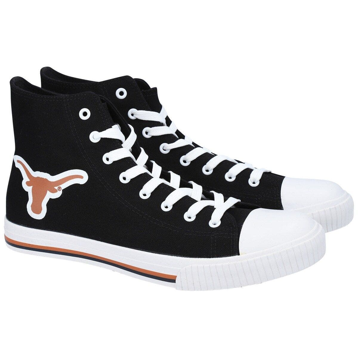 FOCO Men's FOCO Texas Longhorns Big Logo High Top Canvas Shoes, Alternate, color, 