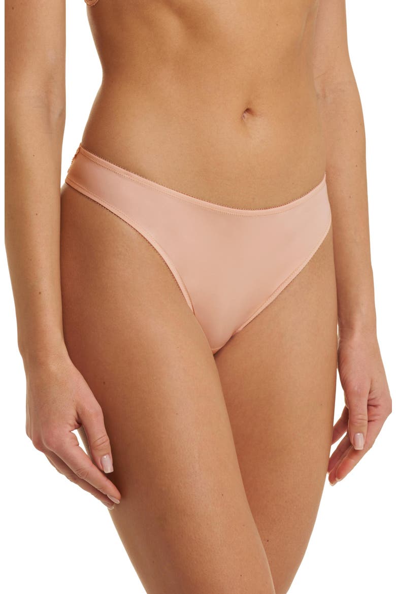 Persuasion Stretch Lace Thong, Alternate, color, Cameo Rose