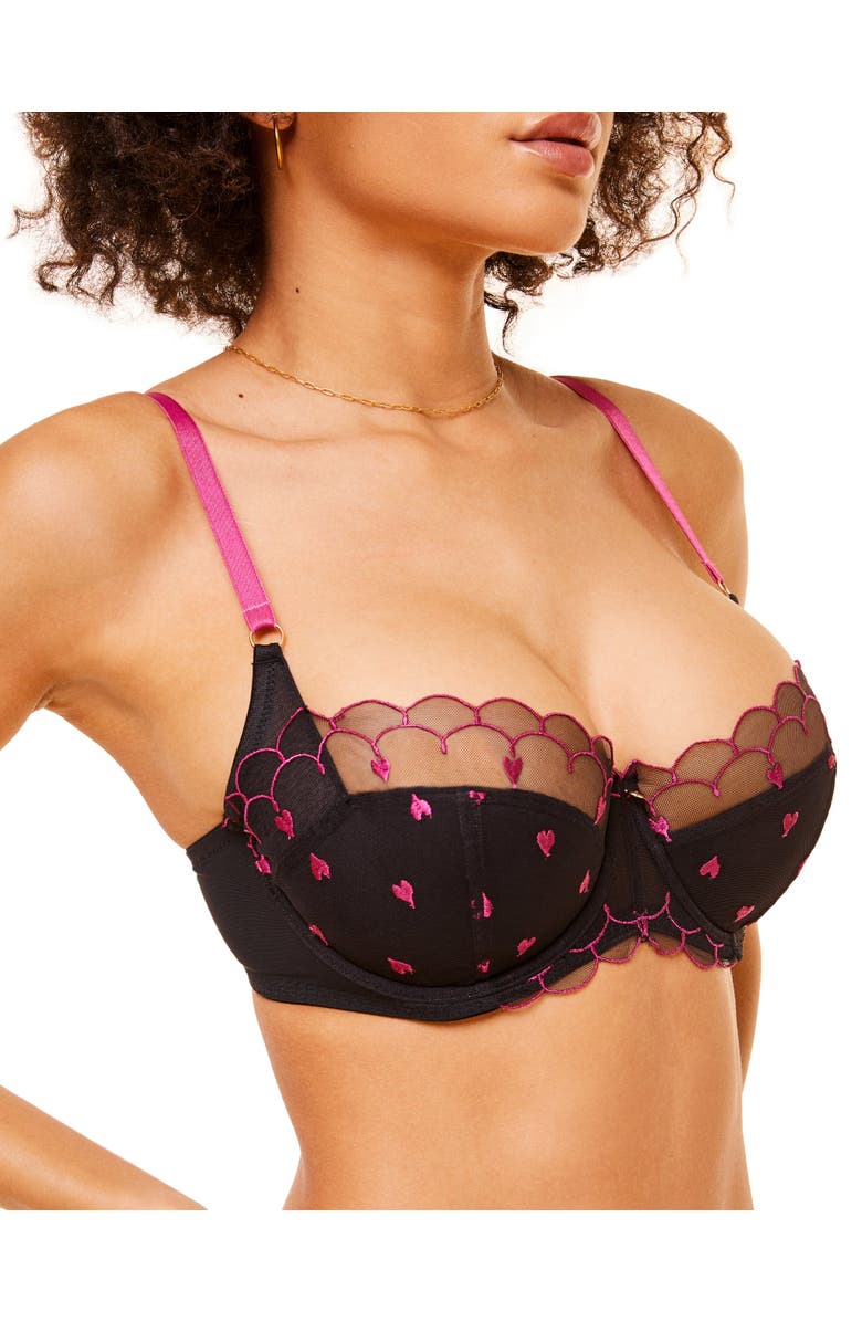 Adore Me Bettie Contour Balconette Bra, Main, color, Black
