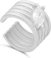 SHYMI Pear Cubic Zirconia Single Ear Cuff