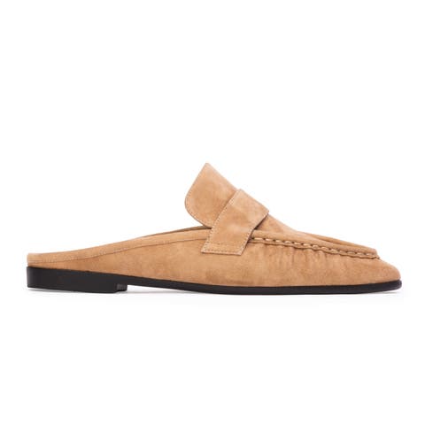 Gabby Suede Backless Loafer