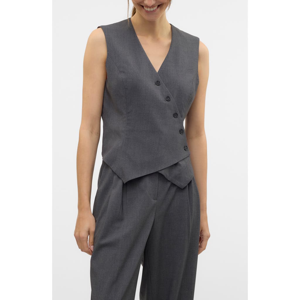 VERO MODA VERO MODA LIBA ASYMMETRIC BUTTON WAISTCOAT