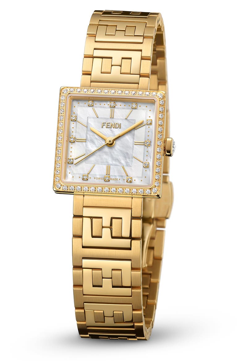 Forever Bracelet Watch, 23mm, Alternate, color, YELLOW GOLD