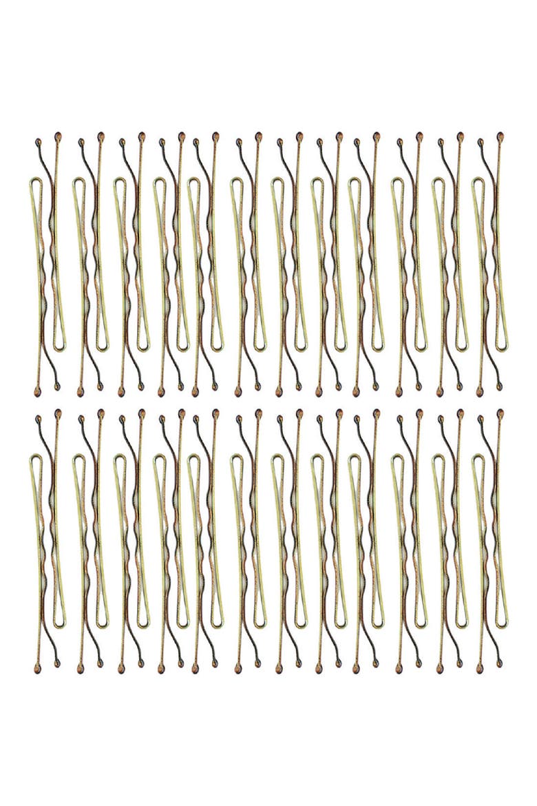 45-Pack Essential Bobby Pins, Main, color, BROWN