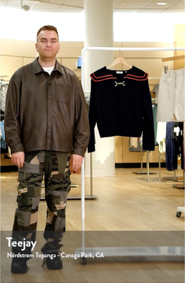 Williams Puritan Collar Wool Sweater, sales video thumbnail