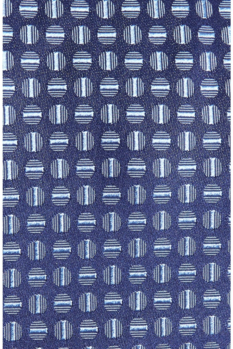 Medallion Silk Tie, Alternate, color, BLUE