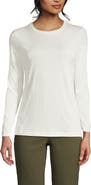 Lands' End Relaxed Supima Cotton Long Sleeve Crew Neck T-Shirt