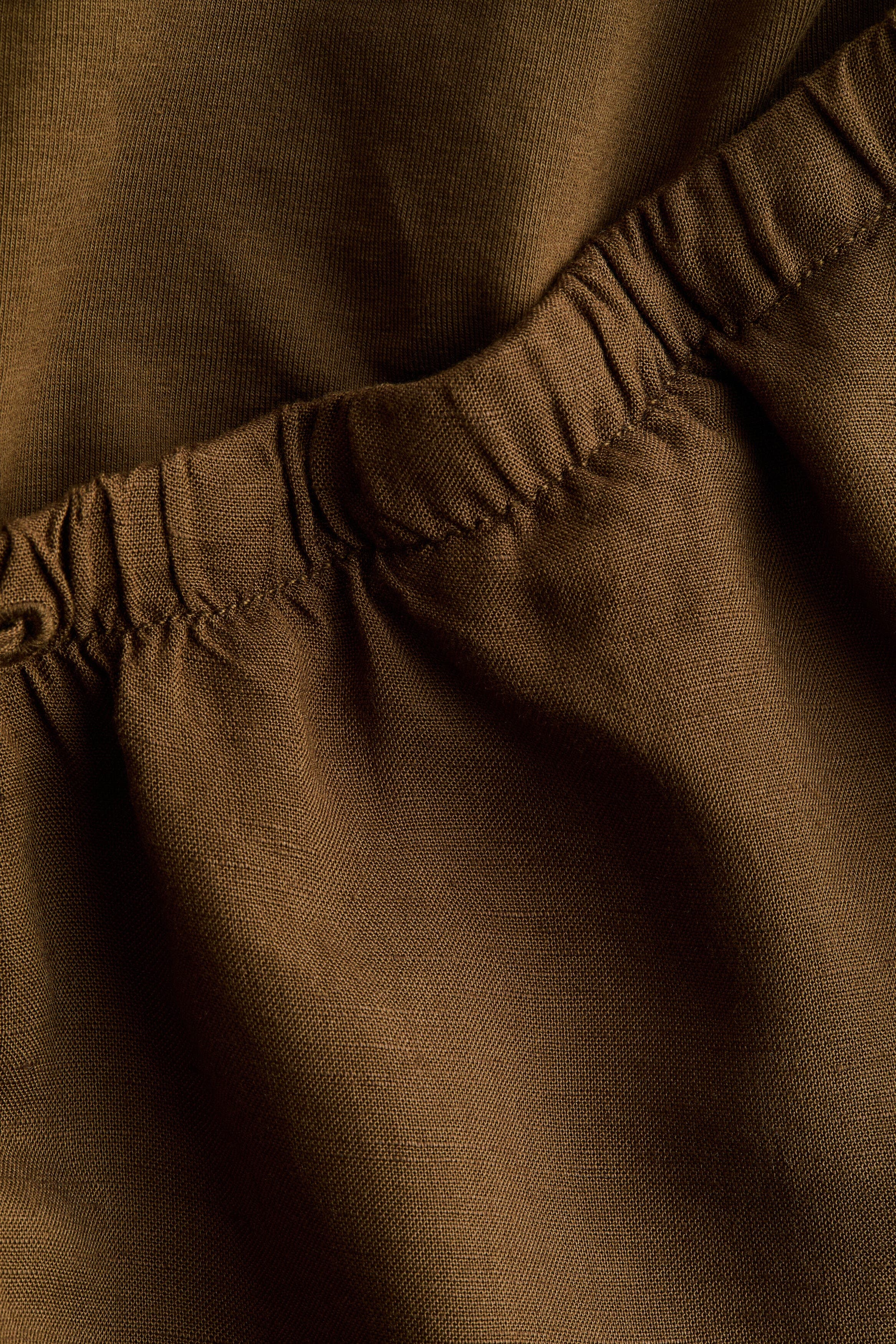 Mama Linen-blend Shorts - image 4