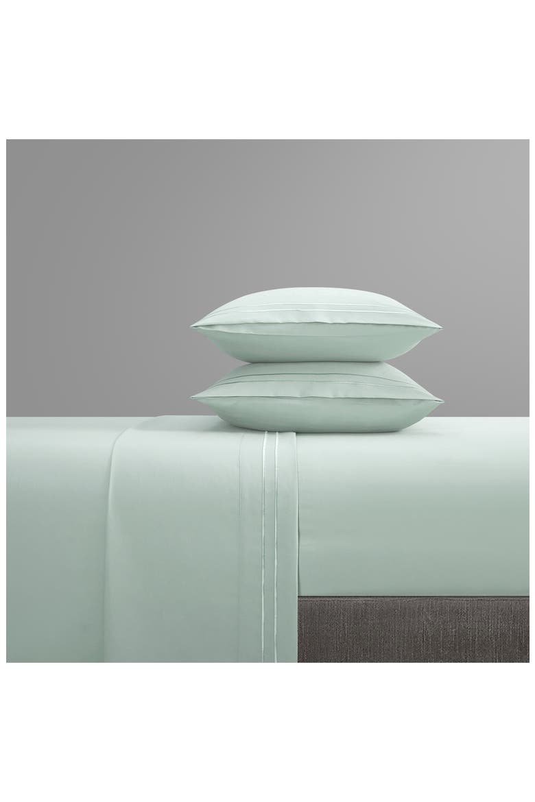 Savana Dual Stripe Sheet Set - Twin, Alternate, color, GREEN