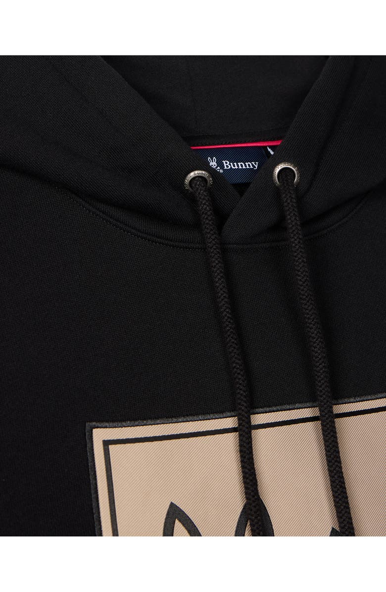 Psycho Bunny Monroe Bunny Patch Pullover Hoodie, Alternate, color, 