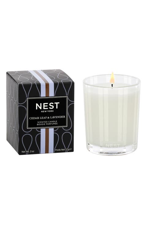 Cedar Leaf & Lavender Scented Candle