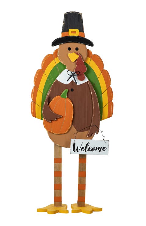 Thanksgiving Wooden Turkey Porch Decor