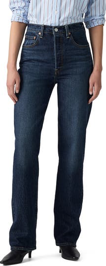 Ribcage High Waist Straight Leg Jeans
