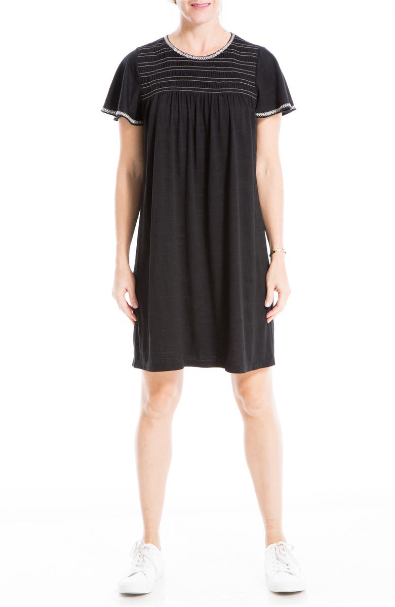 MAX STUDIO Short Sleeve Shift Jersey Dress, Main, color,