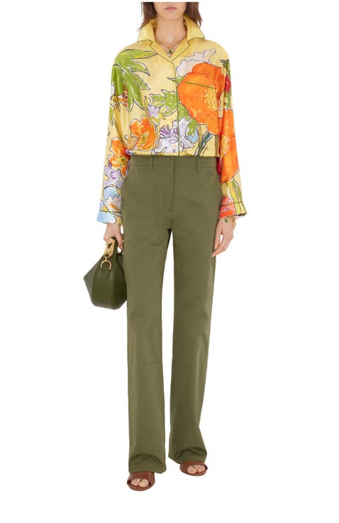 Highgrove Cascading Flowers Silk Pyjama Shirt