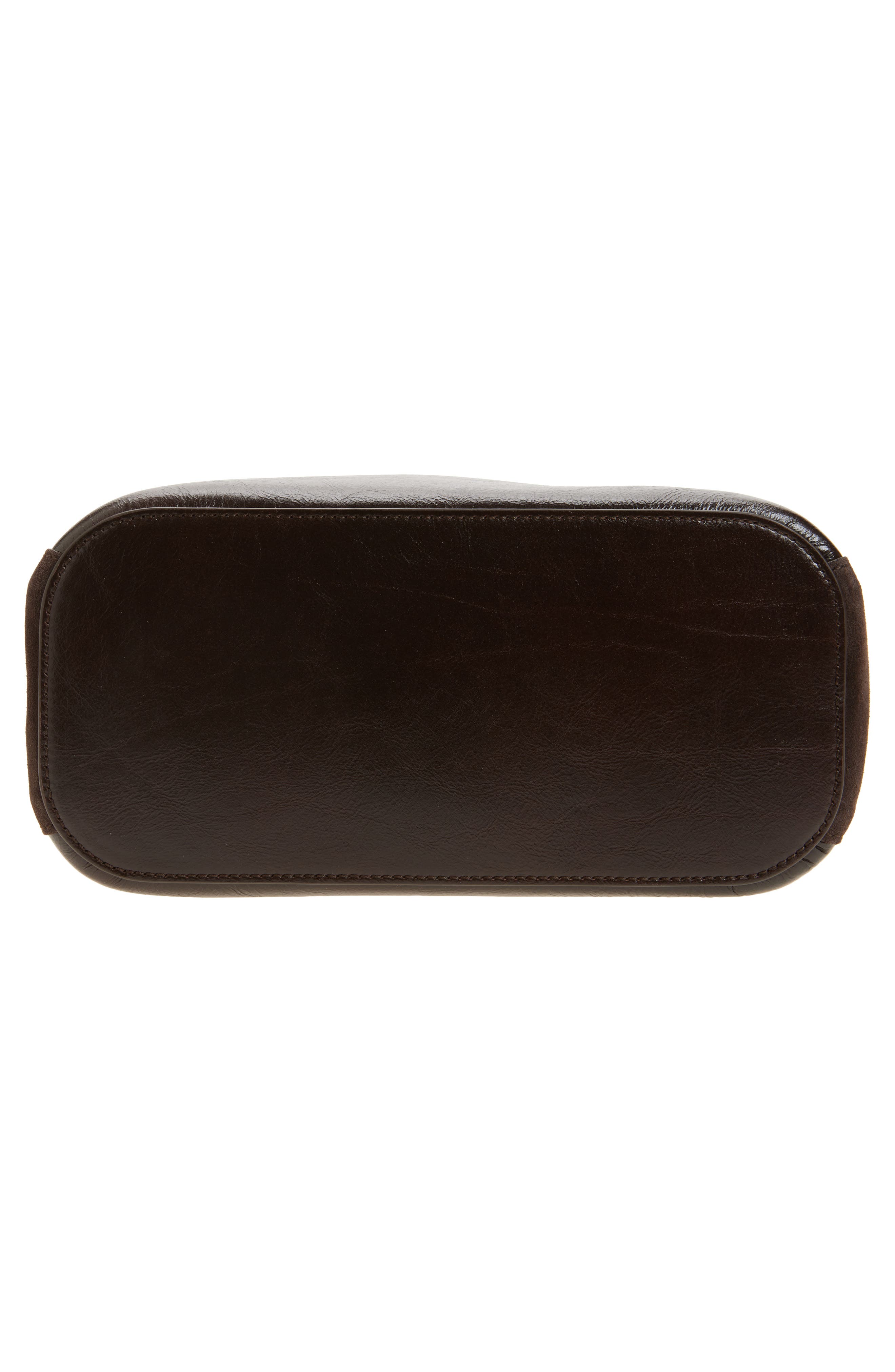 Anya Hindmarch Ringo Leather North/South Shoulder Bag, Alternate, color, Chocolate