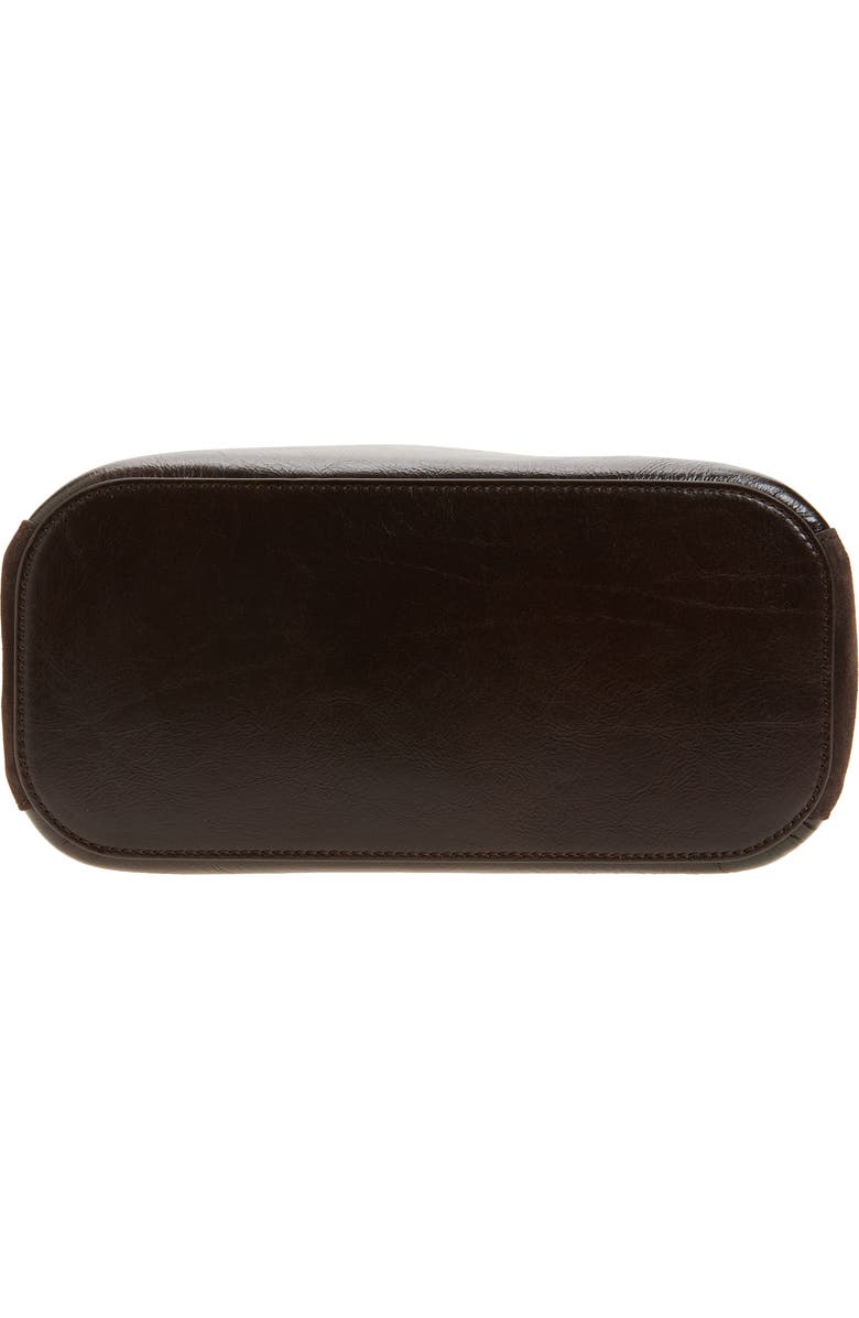 Anya Hindmarch Ringo Leather North/South Shoulder Bag, Alternate, color, Chocolate