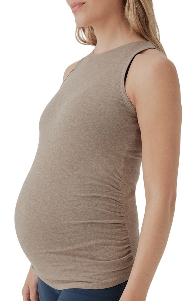 Pact Organic Maternity Everyday Tank, Alternate, color, Stucco Heather