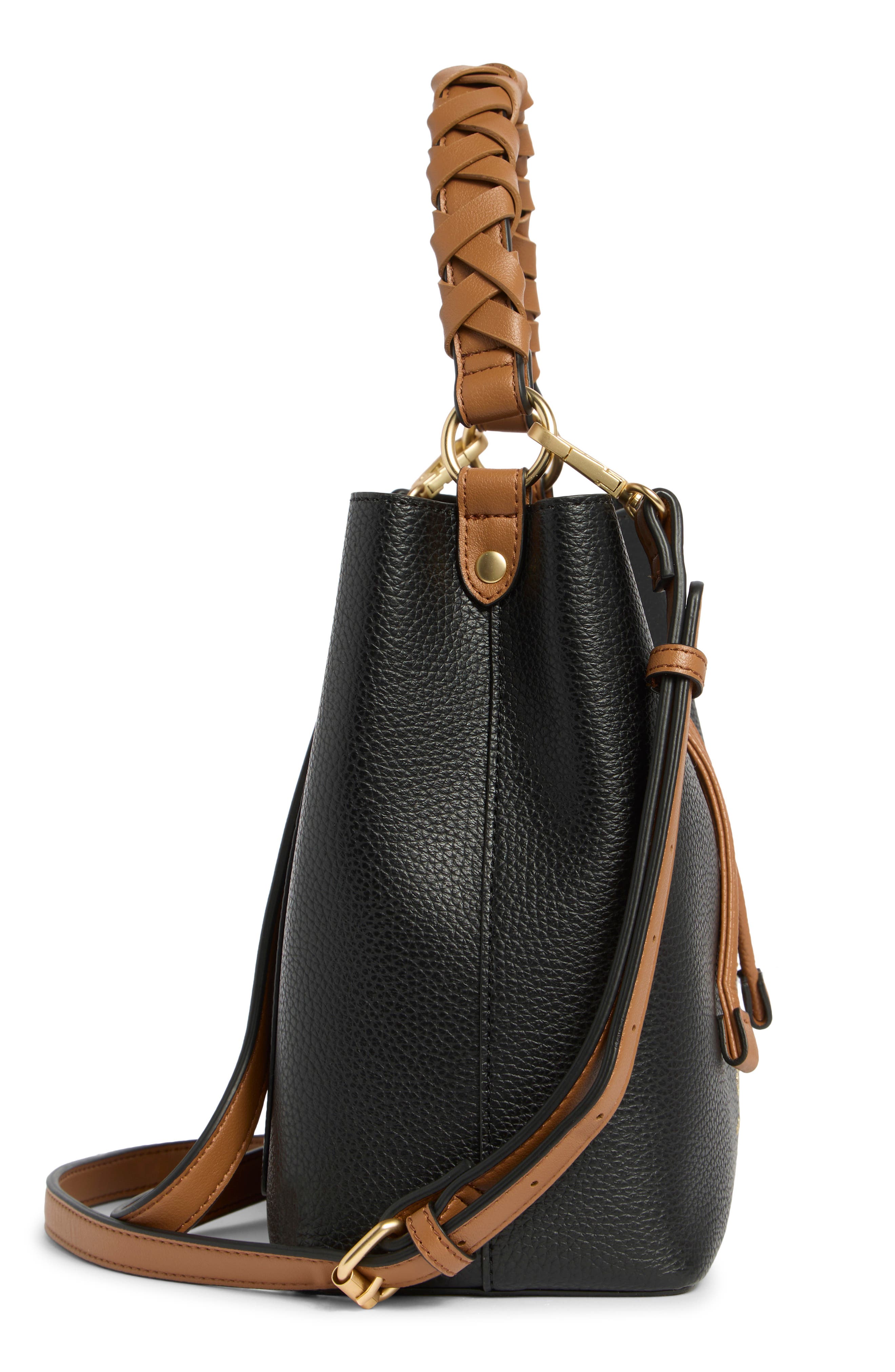 Nanette Lepore Faux Leather Bucket Bag, Alternate, color, 