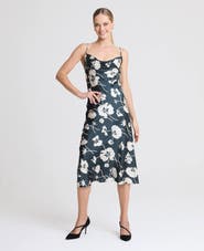Really Wild Clothing Poppy Liberty Satin Silk Slip Skirt