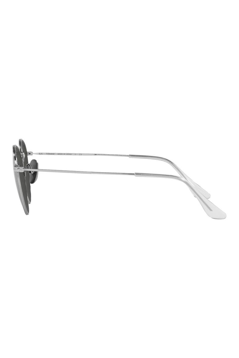 50mm Titanium Sunglasses, Alternate, color, SILVER