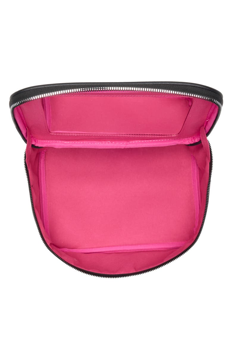 Mirrored Train Case, Alternate, color, BLACK