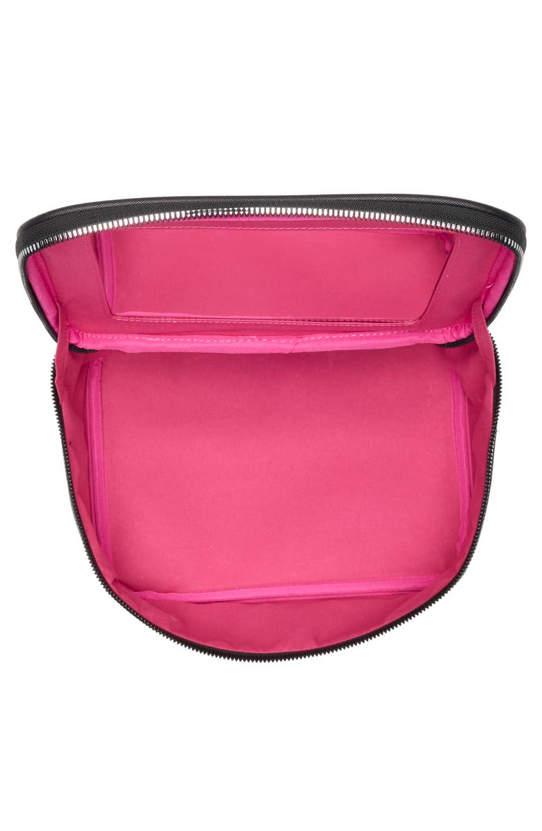 BCBG Mirrored Train Case, Alternate, color, Black