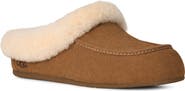 UGG® Ansley Genuine Shearling Trim Suede Mule