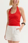 CRESCENT Halter Knit Top