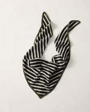 Haven Well Within Wool and Cashmere Striped Triangle Scarf