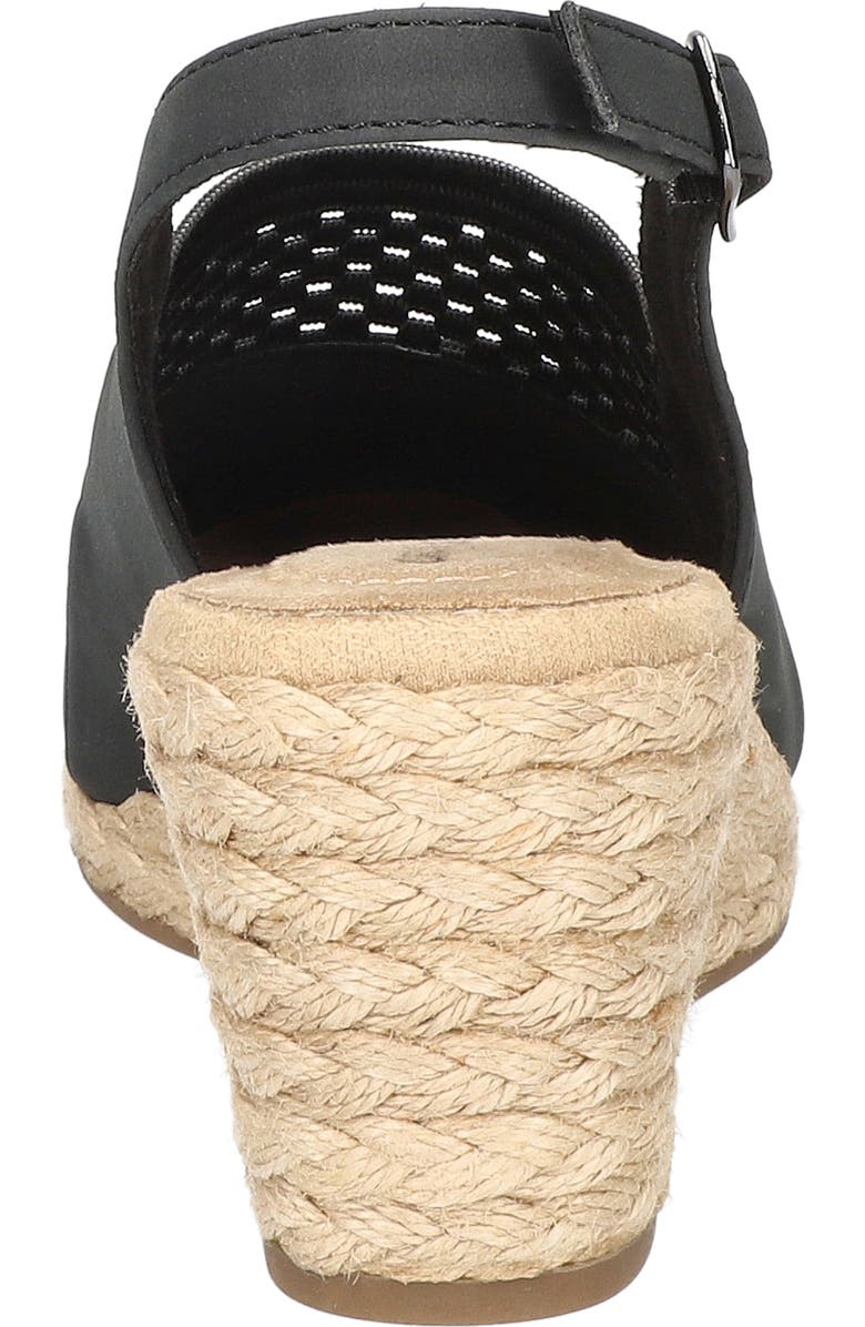 EASY STREET Aloha Slingback Espadrille Wedge Pump, Alternate, color, Black