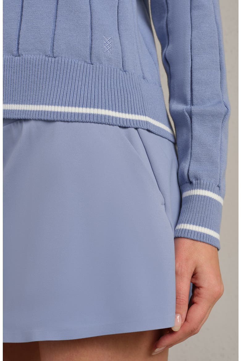 Varsity Rib Sweater, Alternate, color, HYDRANGEA BLUE
