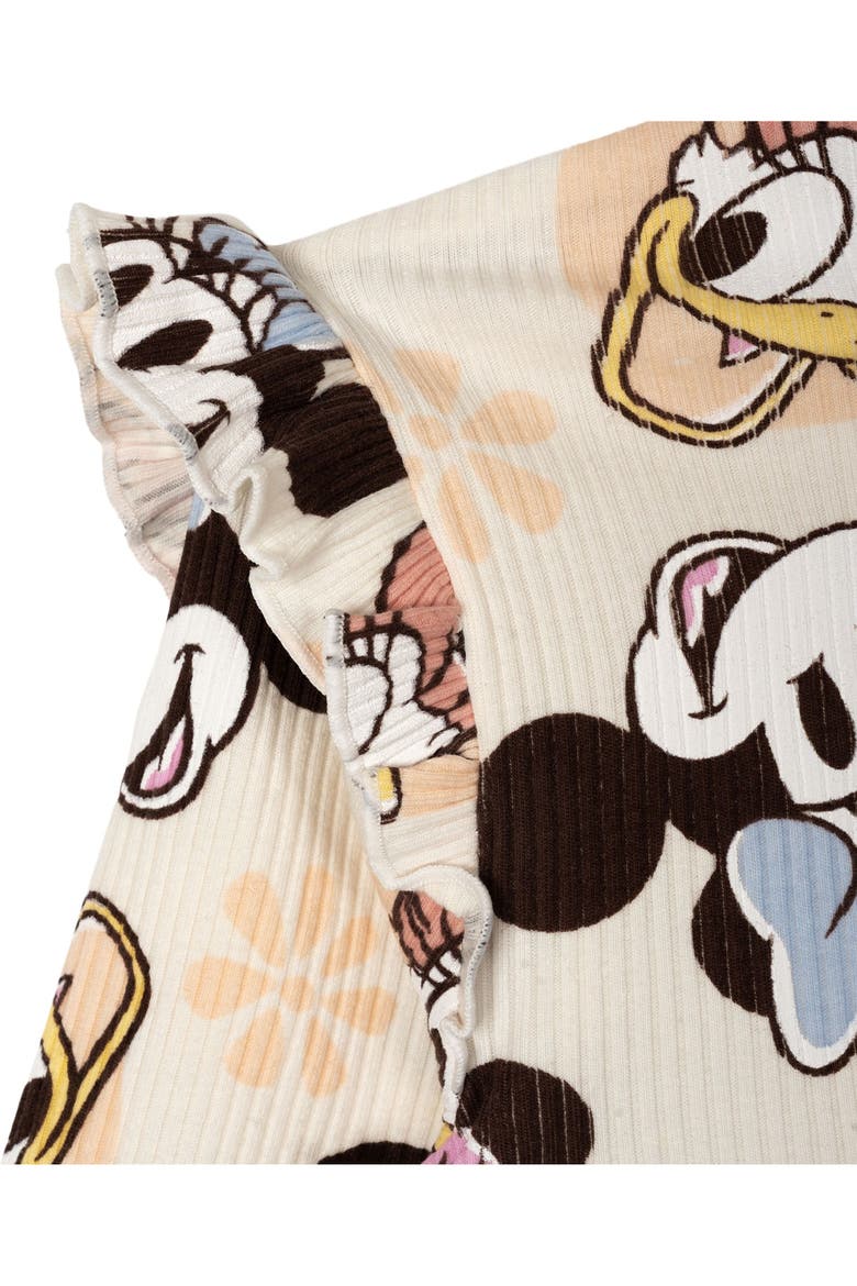 Minnie Mouse Ribbed Long Sleeve Tee and Pants Set, Alternate, color, Tusk Minnie Daisy